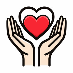 Obraz premium heart in hands