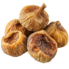 High-Quality Dried Figs on transparent background