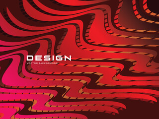 Marble abstract design red line artwork background. wavy gradient red line vector illustration.
