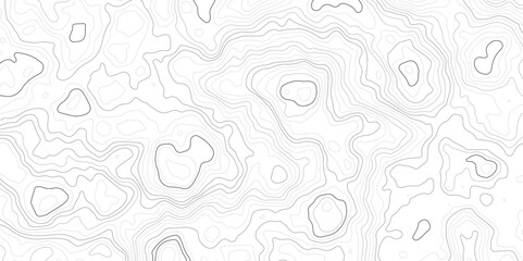 Topographic map background geographic line map with elevation assignments.Abstract Topographic Contour Line Pattern in Black and White,

