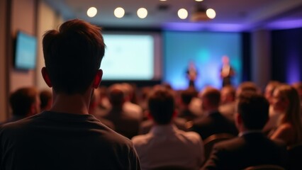 People Attending A Conference Or Seminar