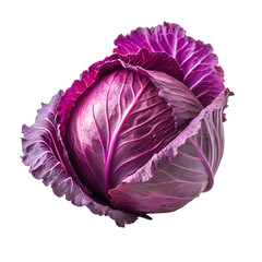 Obraz premium Cabbage isolated on transparent background