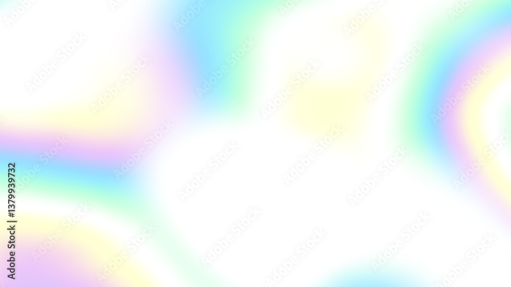 Aufkleber Colorful gradient shape blur. Blur Gradient Shape transparent PNG shape gradient Shining circle holographic blurred shape rainbow colors. Abstract design