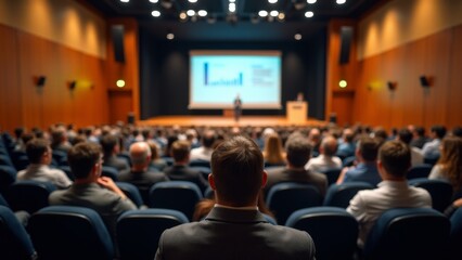 Conference Audience Listening To Presentation