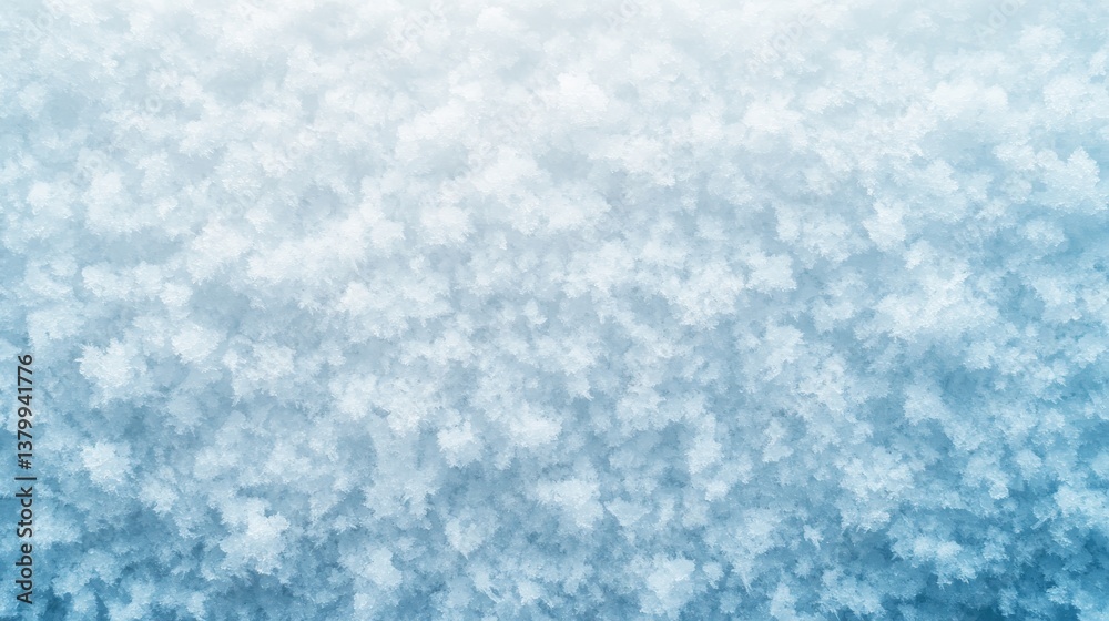 Leinwandbilder freshly fallen snow displays a patch of delicate crystalline patterns captured under the soft light 