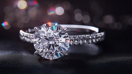 Diamond ring close-up