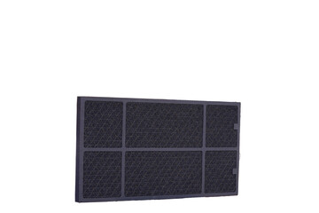 PM 2.5 concept. Indoor carbon air filter(High-efficiency particulate air) 
