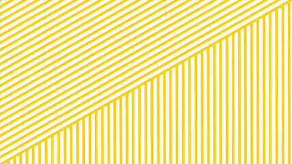 White and yellow striped background. Striped in different directions seamless pattern.