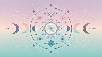 Pastel gradient background design