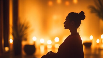 A patient receives acupuncture treatment with small needles placed on their leg in a serene dimly lit room, enhancing relaxation and calm