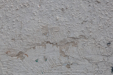 old paint on the concrete