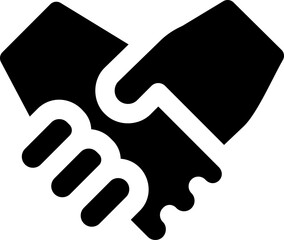 handshake Illustration on a white background.