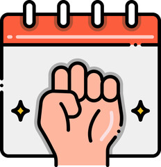 human rights Illustration on a white background.