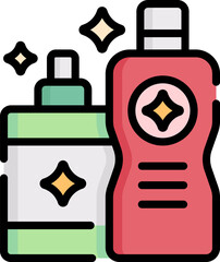 hygiene products Illustration on a white background.