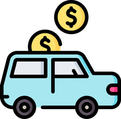 instalment Illustration on a white background.