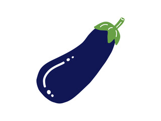 ナスの手描きイラスト