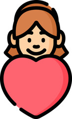 international childrens day Illustration on a white background.