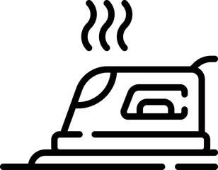 ironing Illustration on a white background.