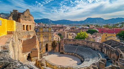 Aerial View The Roman Theatrelaga