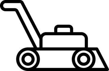 lawnmower Illustration on a white background.