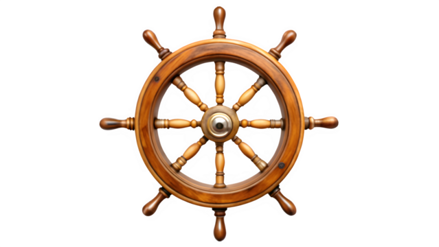 Isolated Steering Hand Ship Wheel | Transparent Background PNG