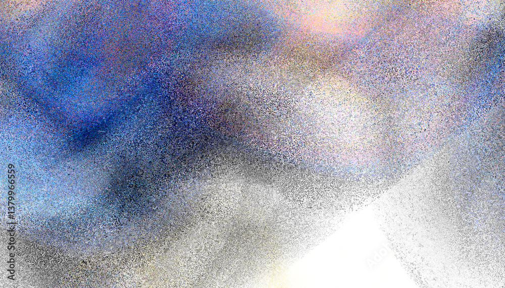 Poster Rough noise effect. Smoke effect for decoration and covering isolated on the transparent overlay background.