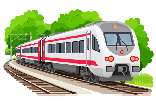 train in motion landscape 