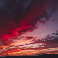 Fototapeta premium sunset in the sky