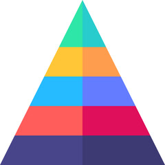 pyramid Illustration on a white background.