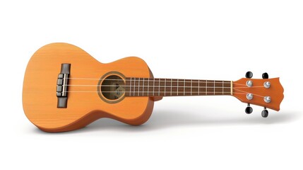 Obraz premium Hyperrealistic ukulele image showcase studio setting gigapixel quality focus on detail musical artistry