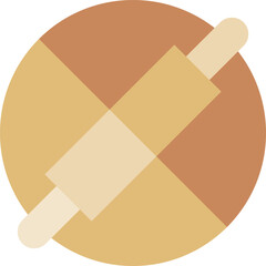 rolling pin Illustration on a white background