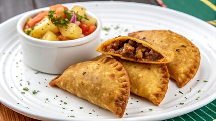 Chicken and Vegetable Salad Empanada