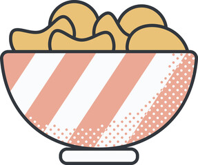 snacks (2) Illustration on a white background