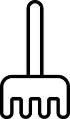 rake Illustration on a white background