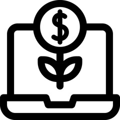 return of investment Illustration on a white background