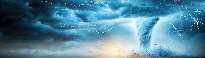 Dynamic tornado formation stormy skies high-resolution animation nature's fury dramatic viewpoint gigapixel standard