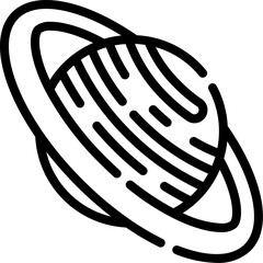 saturn Illustration on a white background