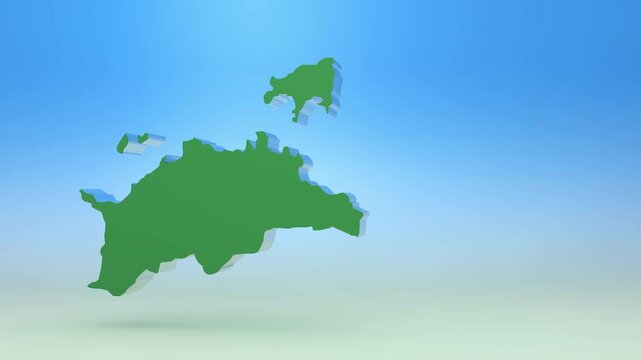 香川県：タイトルバック（青空：グリーン：左側：影あり）