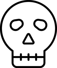 skull Illustration on a white background