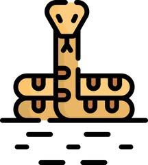snake Illustration on a white background