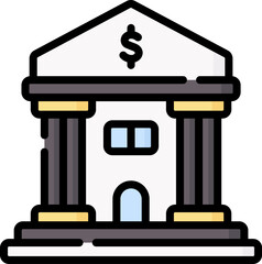 bank Illustration on a white background