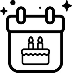 birthday Illustration on a white background