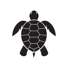 Obraz premium turtle icon Black line art vector logo set. turtle logo design template
