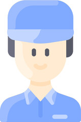 delivery man Illustration on a white background
