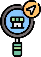 grocery store Illustration on a white background