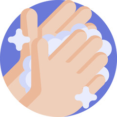 hand washing Illustration on a white background