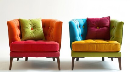Contemporary Accent Chairs with Bold Colors 