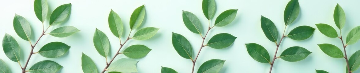 Fototapeta premium Eucalyptus leaves isolated on a neutral background, plants, eucalyptus