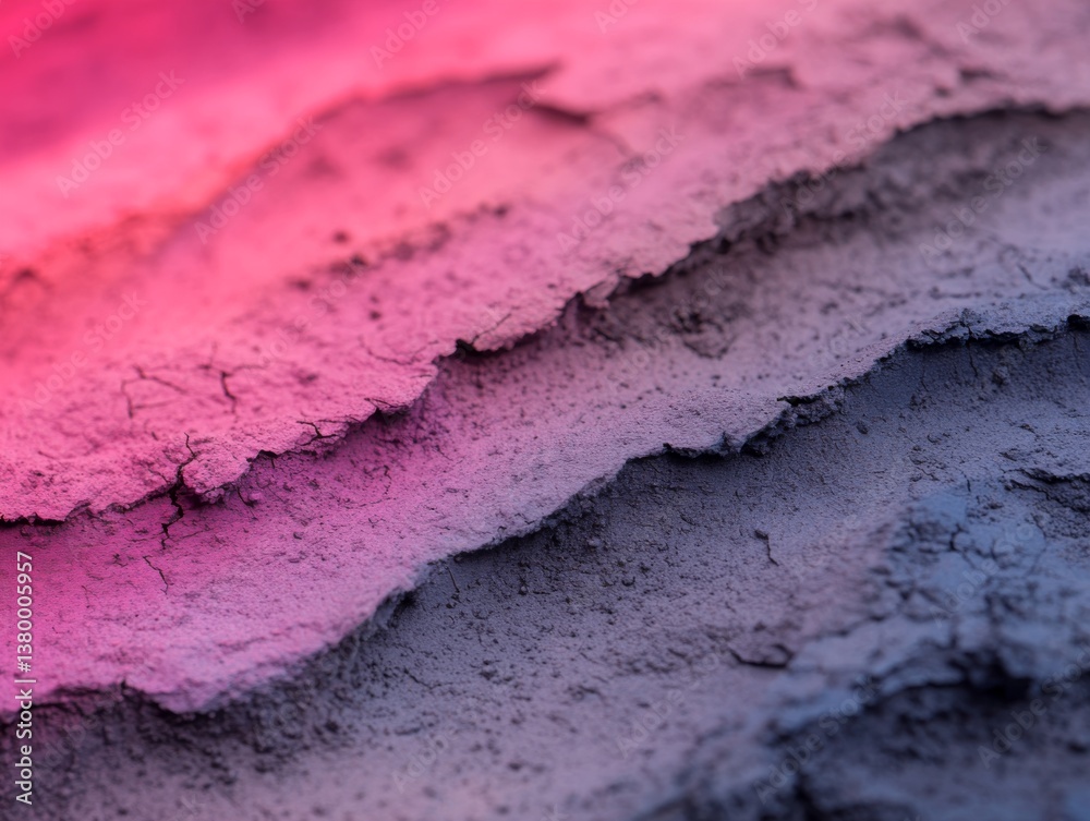 Poster Close-up view of a textured topographic map showcasing sharp contours and vibrant color gradients under soft lighting, with ample copy space for design purposes