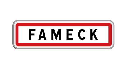 Panneau de Fameck, Moselle, Grand Est